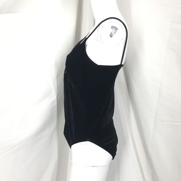 Topshop Velvet Front Knot Bodysuit C6 - Picture 6 of 8